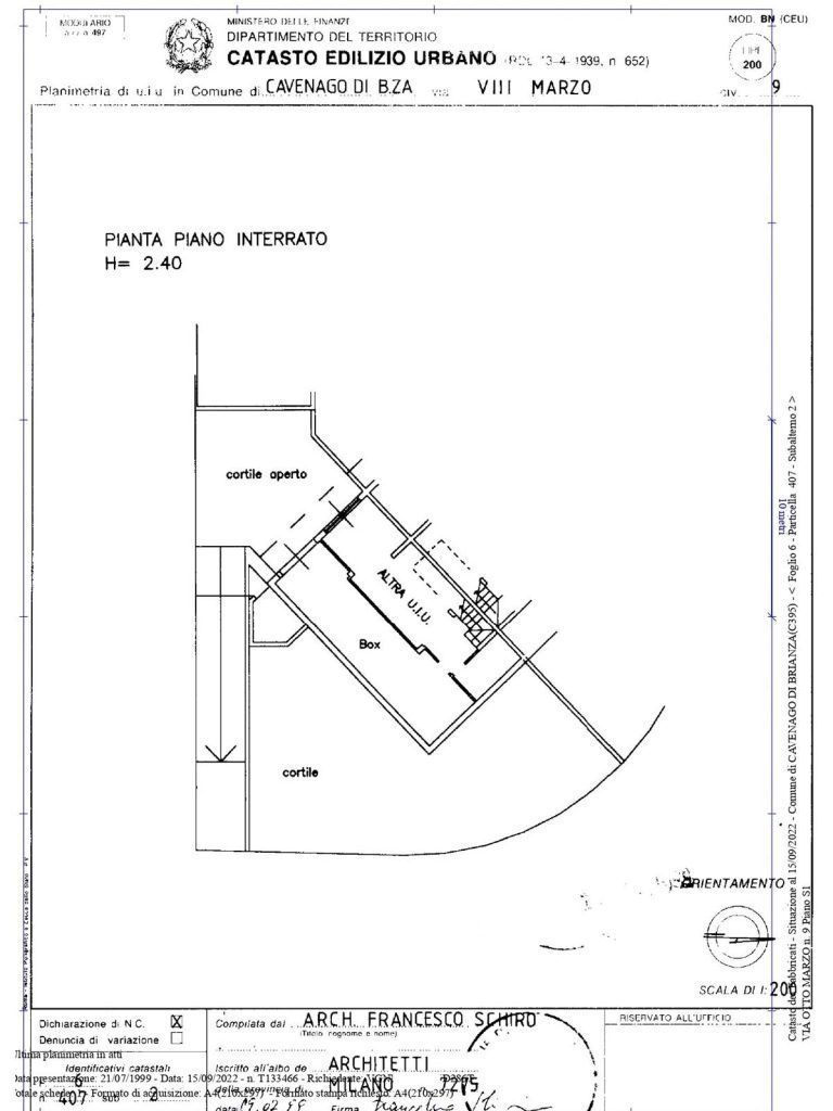 villa cavenago brianza planimetria 01